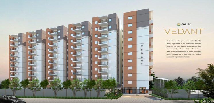 Exterior View, oorjita-vedant 3 Bedroom 2285 Sq.Ft. Apartment In Narsingi Hyderabad 8865176