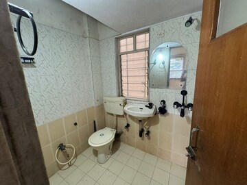 Bathroom in 1 BHK Apartment at Bhoomi Classic, Malad West – for Rent