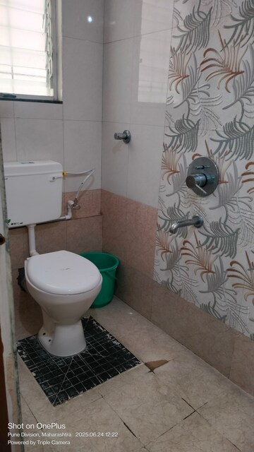 Bathroom in 3 BHK Apartment at Border Roads CHS Phase 1, Dhanori – for Rent