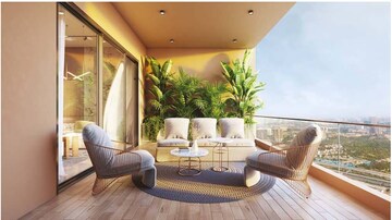 Living Room in 4 BHK Apartment at SAS Diamond Towers, Financial District – for Sale