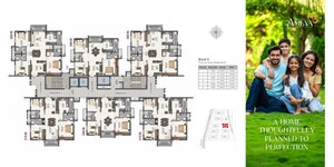 Floor Plan in 3 BHK Apartment at Aspire Spaces Ameya, Miyapur – for Sale