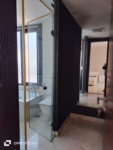 Bathroom in 4 BHK Apartment at Vasant Vihar – for Rent