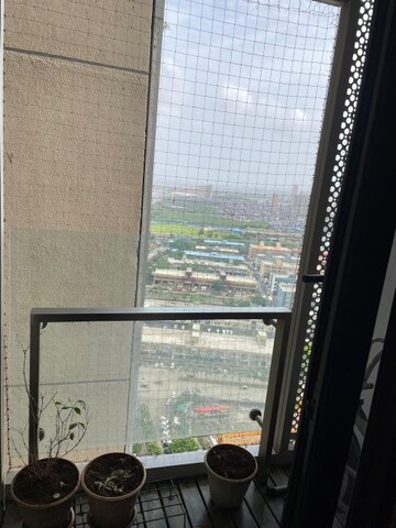 Balcony in 2.5 BHK Apartment at Lodha New Cuffe Parade, Wadala – for Rent
