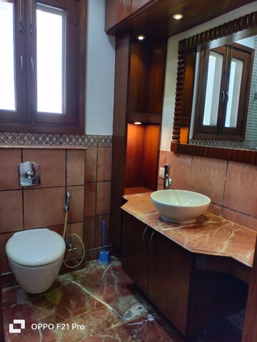 Bathroom in 4 BHK Apartment at Vasant Vihar – for Rent