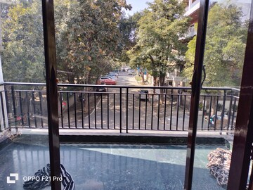 Balcony in 4 BHK Apartment at Vasant Vihar – for Rent