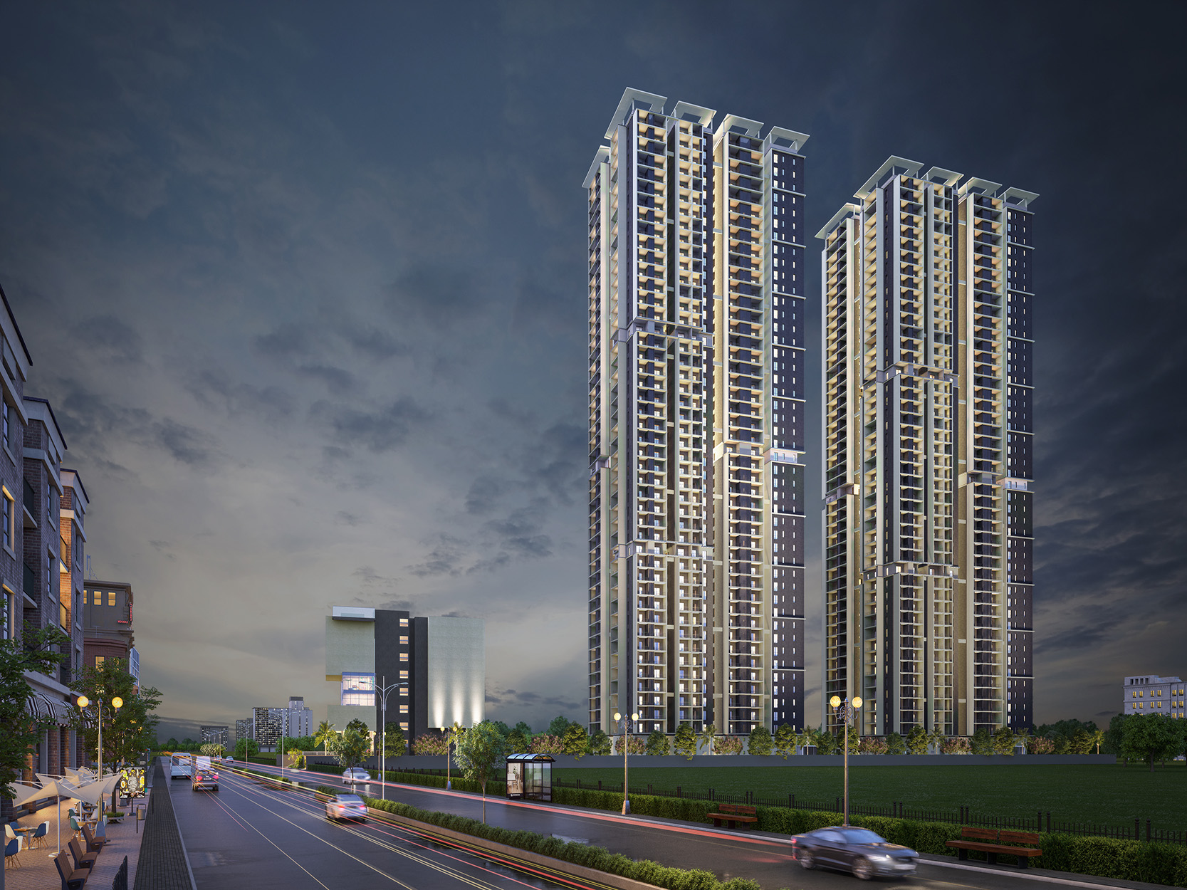 3 BHK 2060 Sq.Ft. Apartment in Candeur Twins