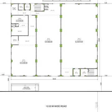 Floor Plan in  Industrial Plot at Pelhar Industrial Estate, Vasai East – for Rent