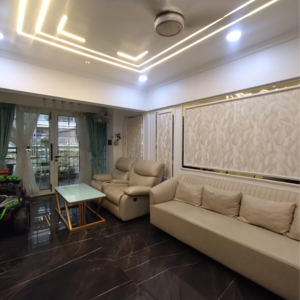 Living Room in 3 BHK Apartment at Mantra 29 Gold Coast, Vidyanagar – for Sale