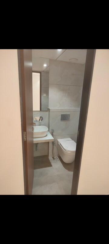 Bathroom in 3 BHK Apartment at Zindagi CHS, Khar West – for Rent