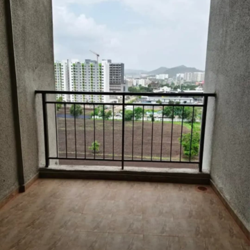 Balcony in 1 BHK Apartment at Saarrthi Savvy Homes, Bhagwan Nagar – for Rent