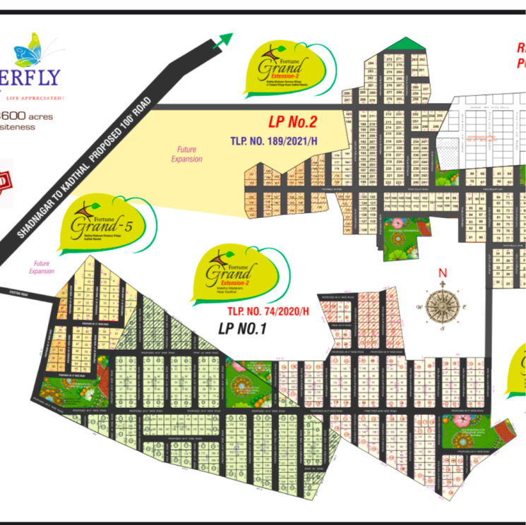 Map Location, fortune-majestic-kadthal  220 Sq.Yd. Plot In Kadthal Hyderabad 8865483