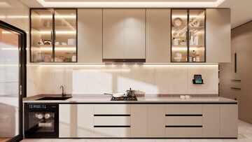 Kitchen in 3 BHK Apartment at Orbit Eternia, Lower Parel – for Rent