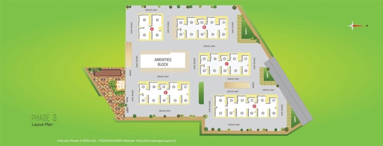 Master Plan, pacifica-hillcrest-phase-2 2 Bedroom 1155 Sq.Ft. Apartment In Gachibowli Hyderabad 8865565