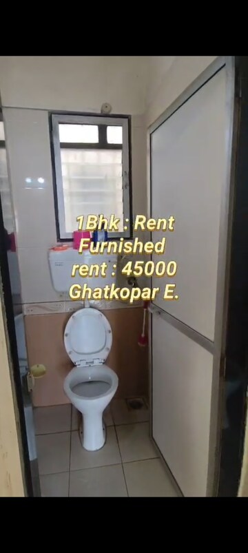 Bathroom in 1 BHK Apartment at Panchsheel CHS Ghatkopar, Ghatkopar East – for Rent