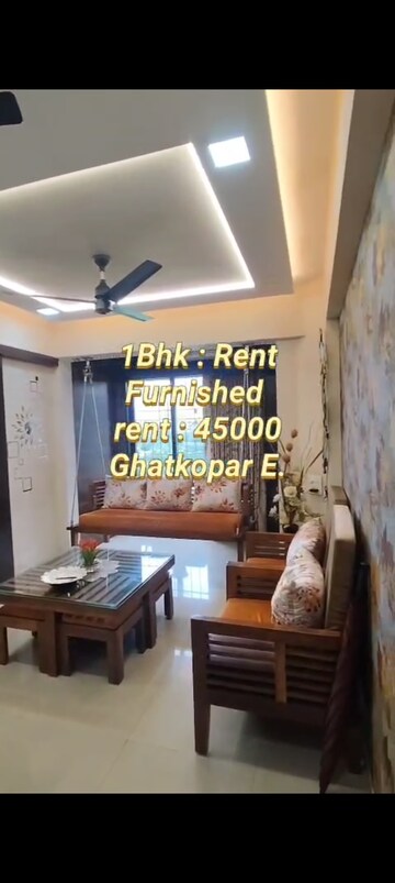 Living Room in 1 BHK Apartment at Panchsheel CHS Ghatkopar, Ghatkopar East – for Rent
