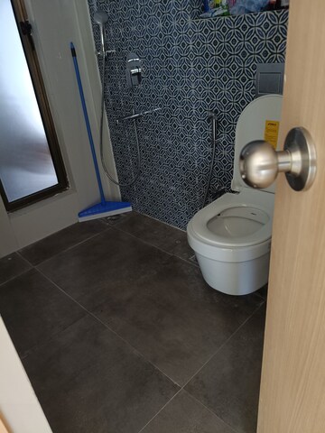 Bathroom in 3 BHK Apartment at Rajesh Raj Infinia, Malad West – for Rent