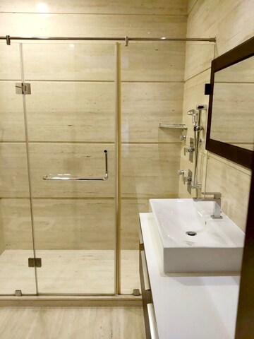 Bathroom in 3 BHK Builder Floor at Boutique Residential Apartments C-253, Defence Colony – for Rent