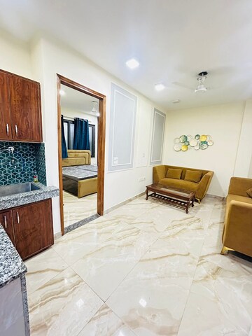 Living Room in 1.5 BHK Builder Floor at Shastri Nagar – for Rent