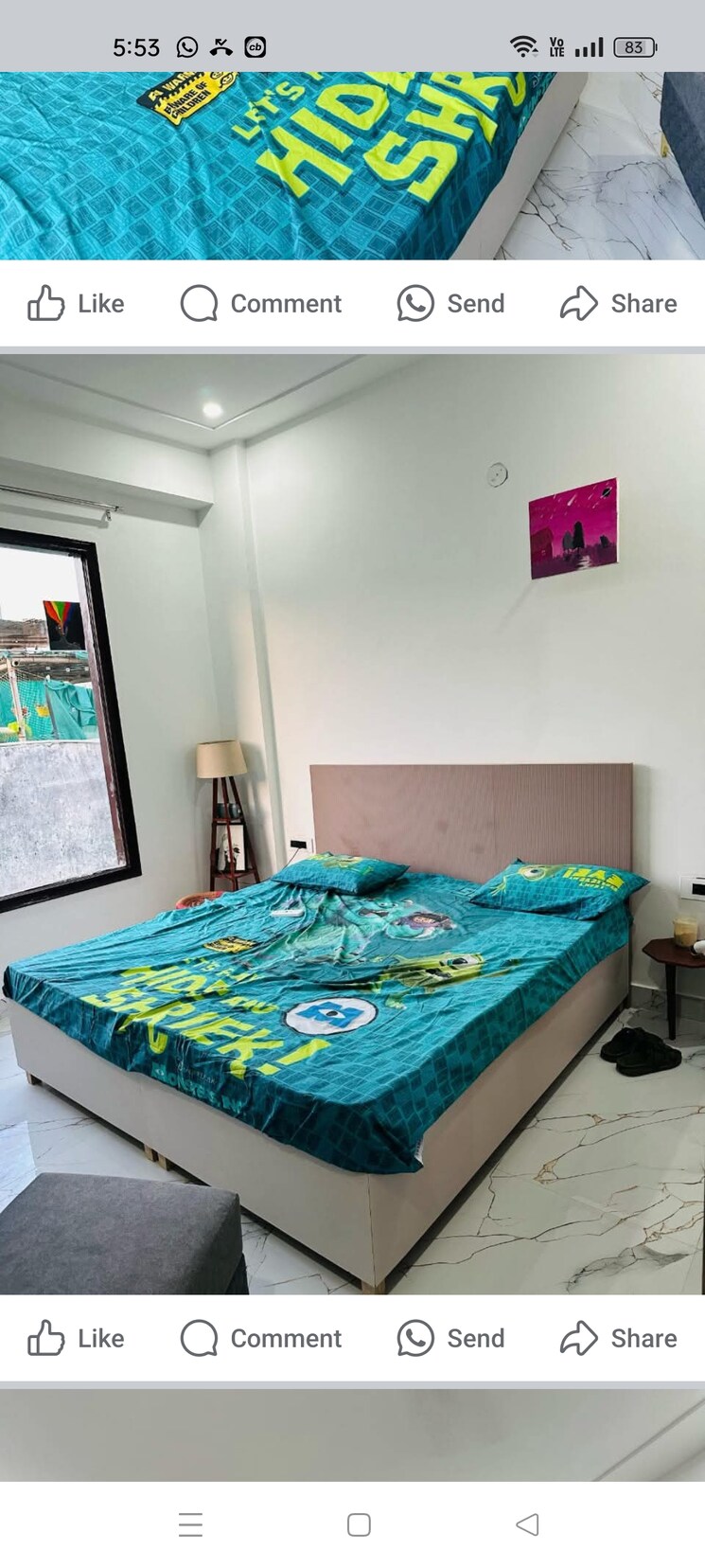 Bedroom, dheeraj-pooja 2 Bedroom 604 Sq.Ft. Apartment In Malad West Mumbai 8865838