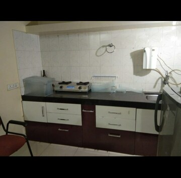 Kitchen in 1 RK Apartment at Popular Heights, Koregaon Park – for Rent