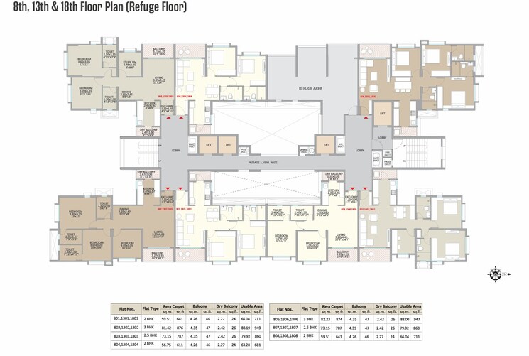 Floor Plan, little-earth-apartments 2 Bedroom 711 Sq.Ft. Apartment In Mamurdi Pune 8866002