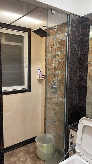 Bathroom in 1 BHK Apartment at Rizvi Cedar, Malad East – for Rent