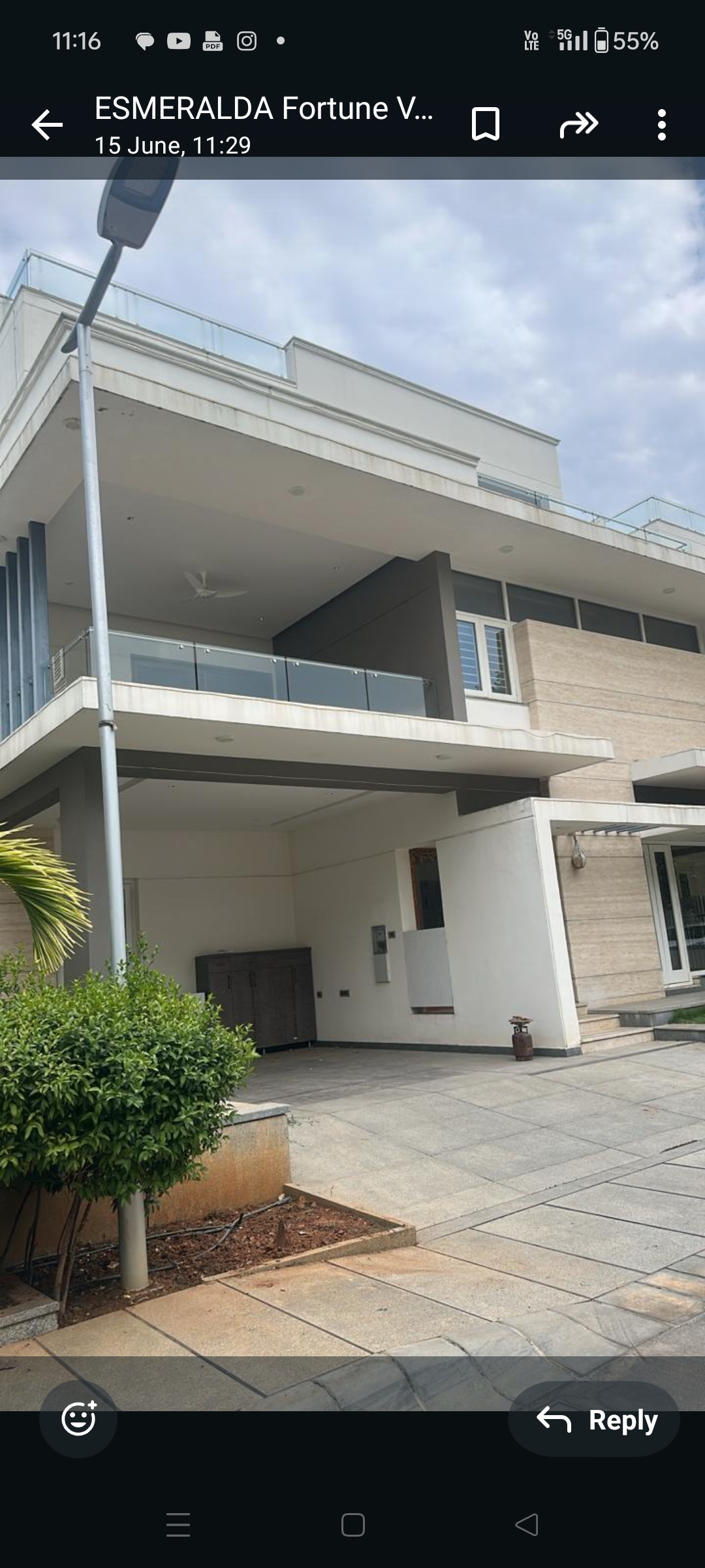 5 BHK + Pooja Room Villa For Rent in Sri Sreenivasa Esmeralda Fortune