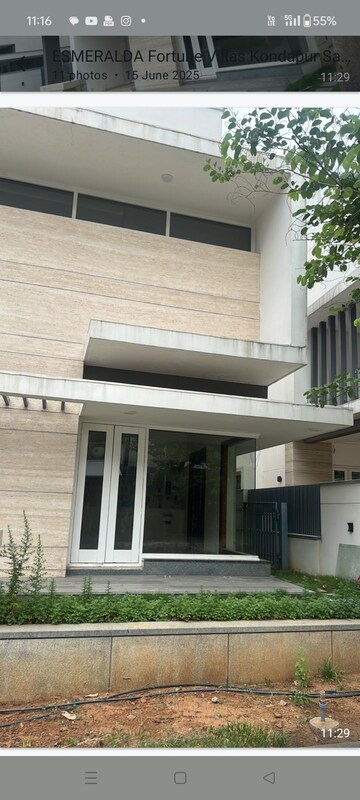 5 BHK Villa – Exterior View View at Sri Sreenivasa Esmeralda Fortune, Kondapur - for Rent