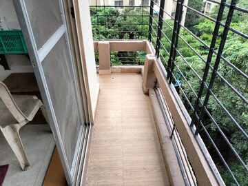 Balcony in 1 BHK Apartment at Vasant Leela Apartment, Ghodbunder Road – for Rent
