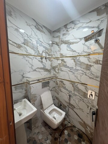 Bathroom in 1 RK Builder Floor at Saket – for Rent