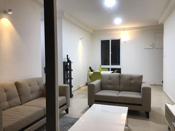 Living Room in 2 BHK Apartment at Bhartiya Nikoo Homes, Thanisandra Main Road – for Sale