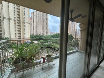 Balcony in 5 BHK Apartment at Rodas Enclave Evergreen, Patlipada – for Rent
