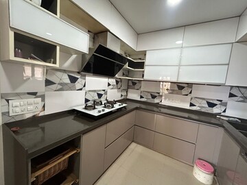 Kitchen in 3 BHK Apartment at Hiranandani Phillipa, Ghodbunder Road – for Rent