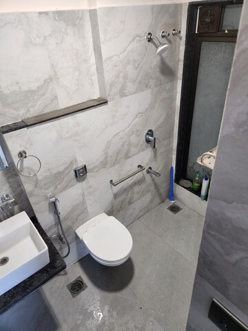 Bathroom in 2 BHK Apartment at Paradigm El Signora, Jogeshwari West – for Rent
