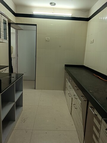 Kitchen in 3 BHK Apartment at Cosmos Majestic, Prabhadevi – for Rent