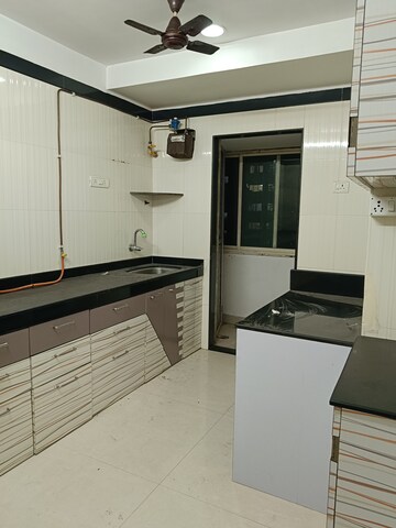 Kitchen in 3 BHK Apartment at Cosmos Majestic, Prabhadevi – for Rent