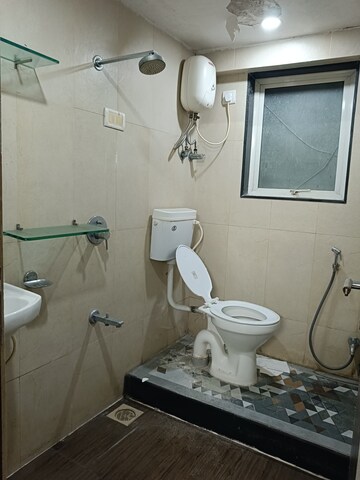 Attached Bathroom in 3 BHK Apartment at Cosmos Majestic, Prabhadevi – for Rent