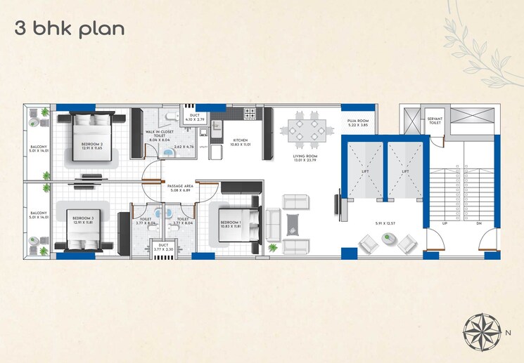 Floor Plan, matunga west 1 Bedroom 429 Sq.Ft. Apartment In Matunga West Mumbai 8867079