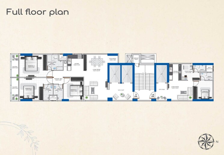 Floor Plan, matunga west 1 Bedroom 429 Sq.Ft. Apartment In Matunga West Mumbai 8867079
