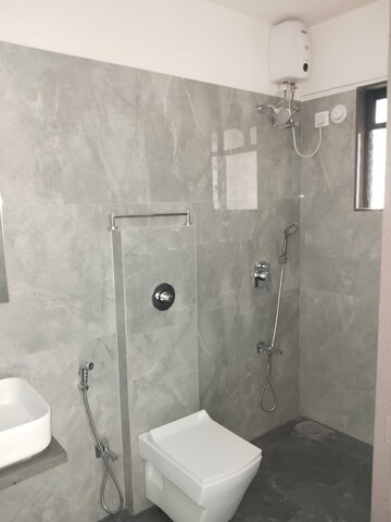 Bathroom in 3 BHK Apartment at Naman Habitat, Andheri West – for Rent