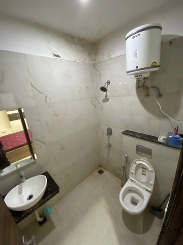 Bathroom in 3 BHK Apartment at Dhakoli – for Rent