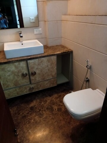 Bathroom in 3 BHK Builder Floor at Anand Niketan – for Rent