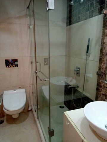 Bathroom in 3 BHK Builder Floor at Anand Niketan – for Rent