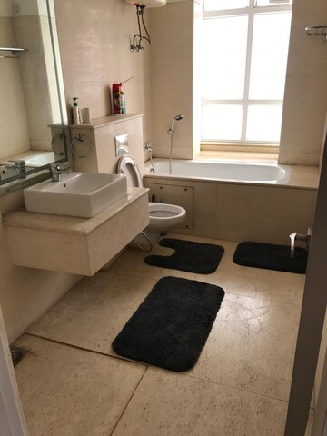 Bathroom in 3.5 BHK Apartment at Emaar The Palm Drive-Palm Studios, Sector 66 – for Rent