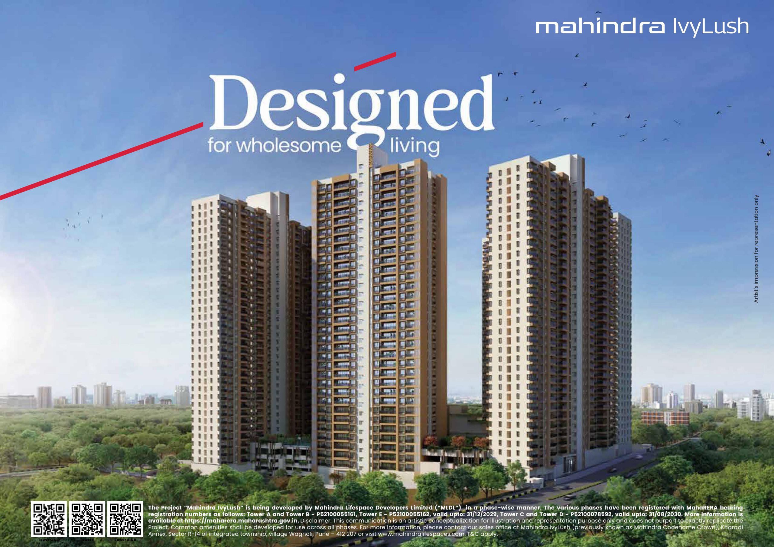2 BHK Apartment For Sale in Mahindra IvyLush