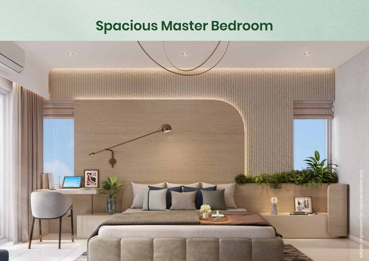 Master Bedroom, mahindra-ivylush 2 Bedroom 867 Sq.Ft. Apartment In Kharadi Pune 8867573