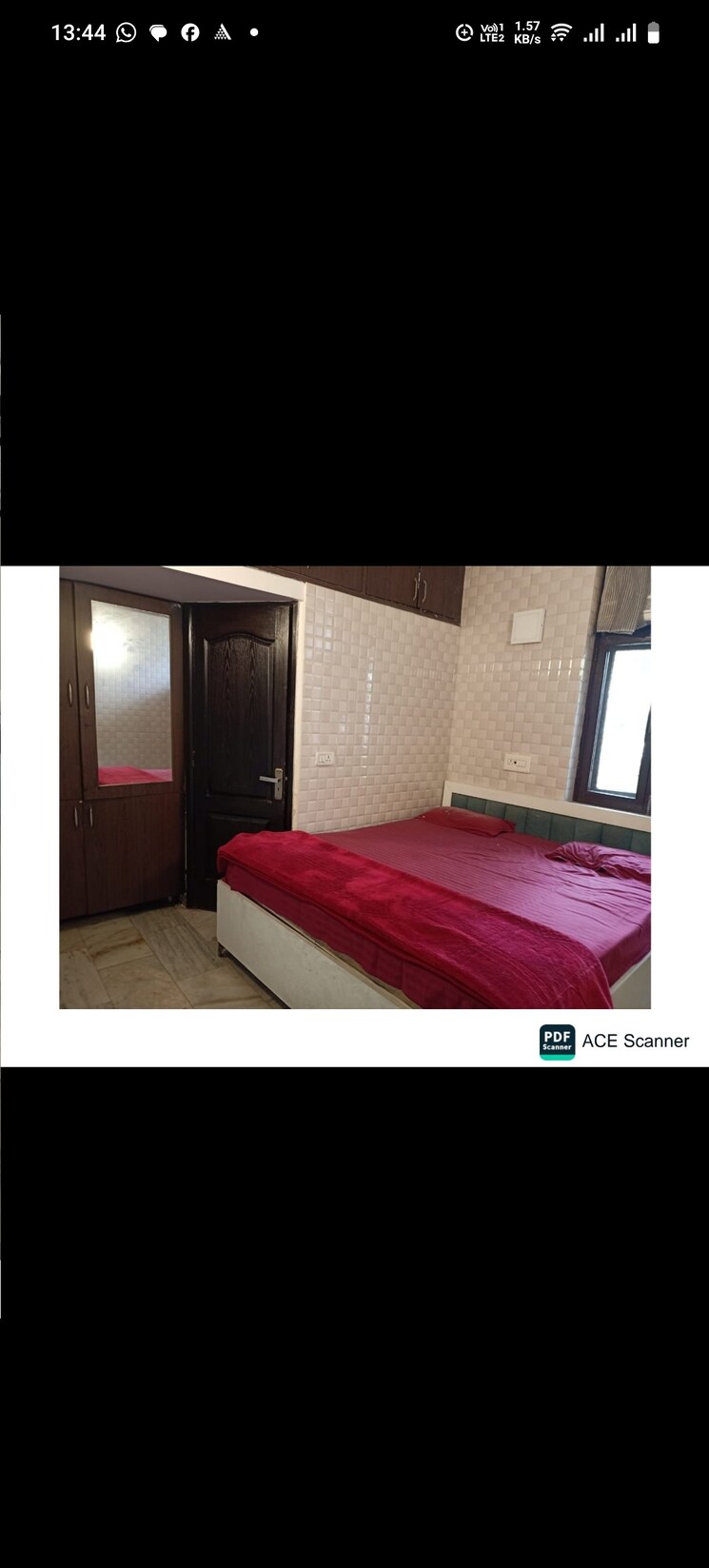 Bedroom, lajpat nagar ii 2 Bedroom 1200 Sq.Ft. Builder Floor In Lajpat Nagar ii Delhi 8867599