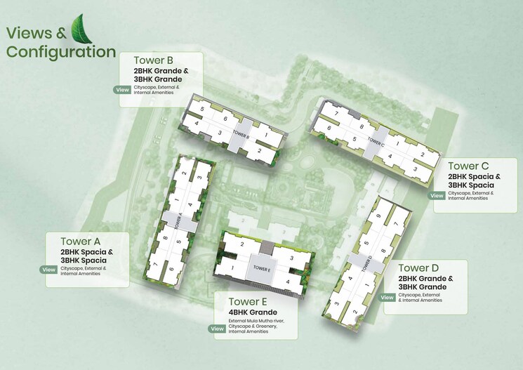 Master Plan, mahindra-ivylush 3 Bedroom 1237 Sq.Ft. Apartment In Kharadi Pune 8867665