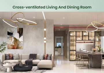 Living Room in 3 BHK Apartment at Mahindra IvyLush, Kharadi – for Sale