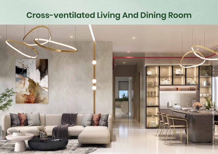 Living Room, mahindra-ivylush 3 Bedroom 1237 Sq.Ft. Apartment In Kharadi Pune 8867665